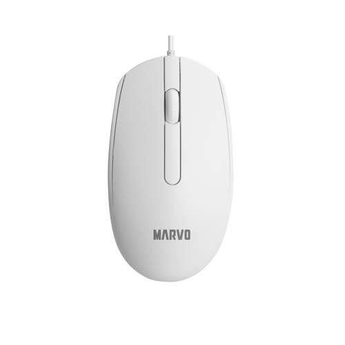 MARVO OFFICE MS003 WH WIRED MOUSE WHITE slika 1