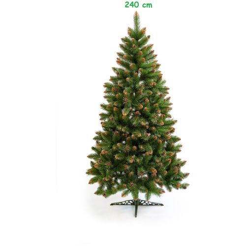 Umjetno božićno drvce - BEATA zlatna s češerima - 240cm slika 1