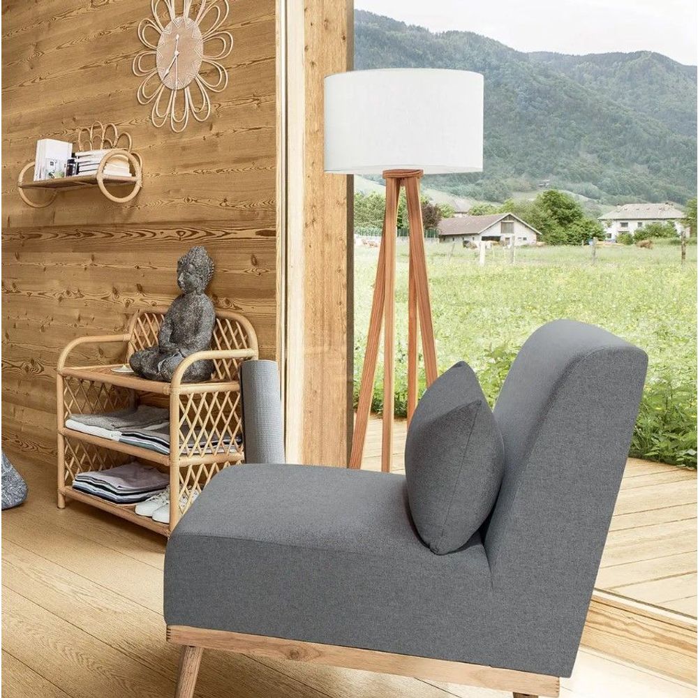 ATMOSPHERA podna lampa Molu H141 drvo/bijela slika 2