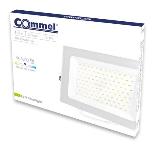 Commel LED reflektor 100W 4000K, 8500lm 30kh, beli slika 2
