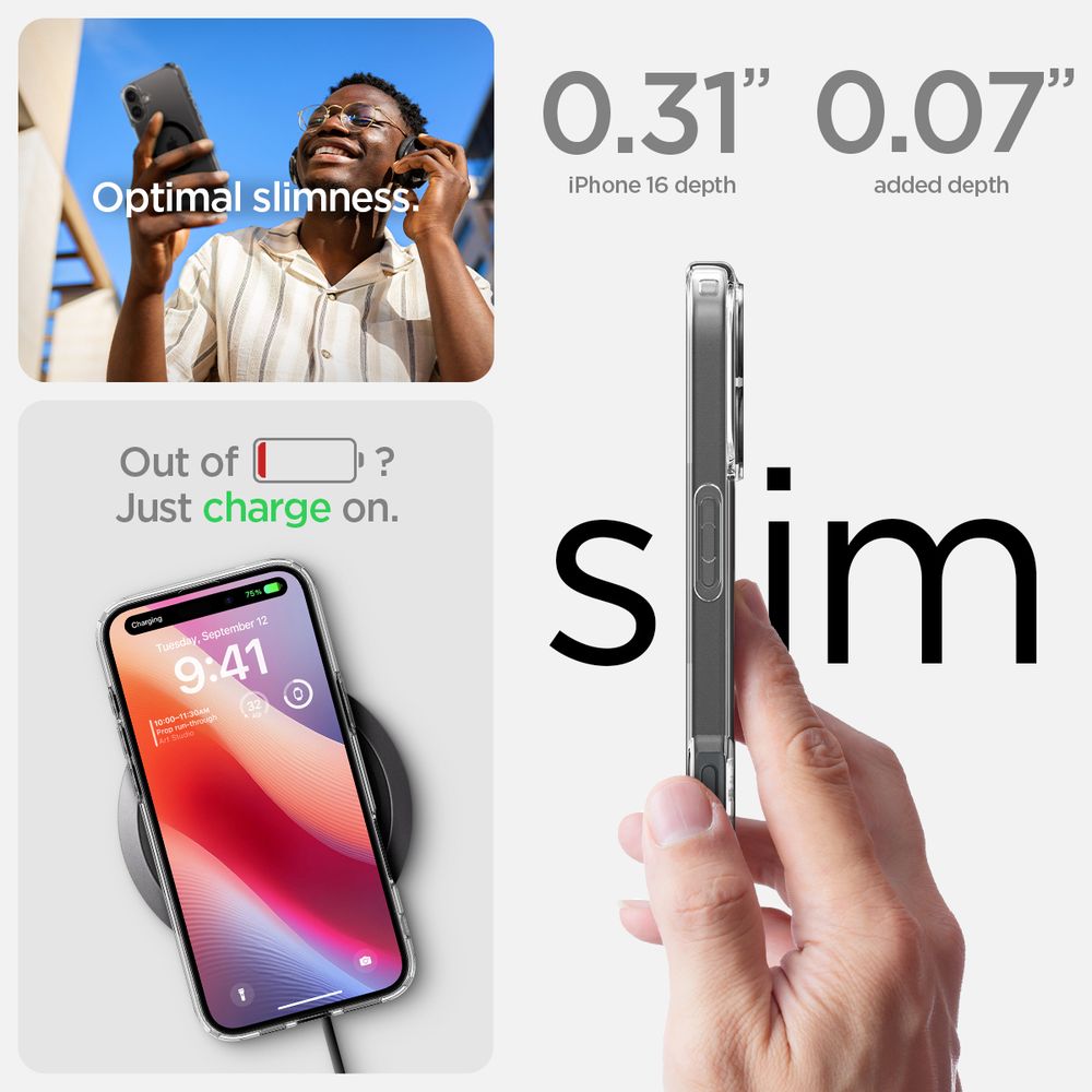 Spigen Ultra Hybrid MagSafe, black - iPhone 16 slika 10