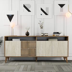 Milan - Walnut, Travertine Walnut
Travertine Console