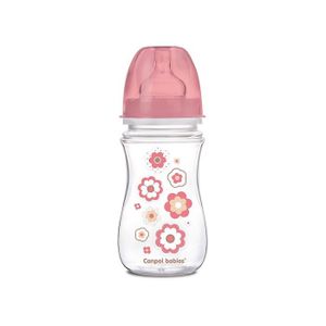 Canpol baby Flašica široki vrat, antikolik - Easy start - newborn baby 240 ml - Pink