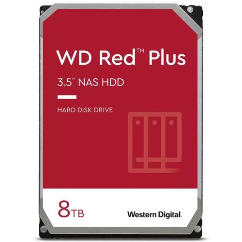 WD 8TB 3.5 inča SATA III 128MB WD80EFZZ Red Plus hard disk slika 1