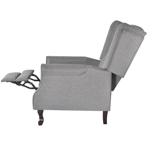 Fotelja za masažu od tkanine siva slika 33