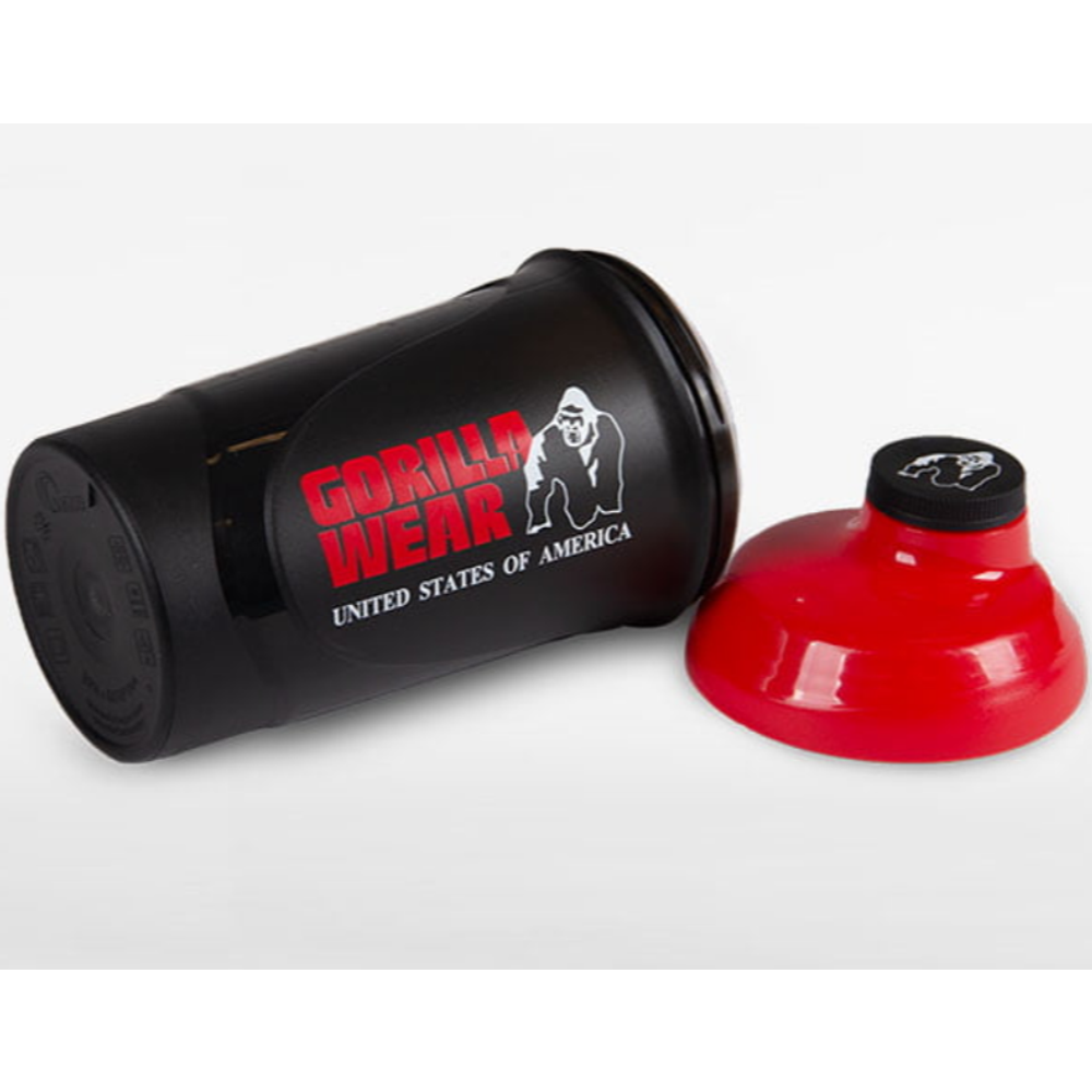 Gorilla Wear Šejker Wave 600ml - Black/Red slika 2
