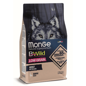 Monge BWild Low Grain Dog All Breeds Adult Goose 2.5 kg