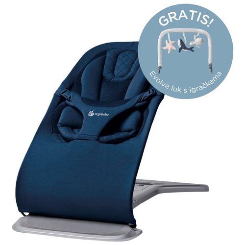 Ergobaby ležaljka Evolve 3u1 - Midnight Blue  slika 15