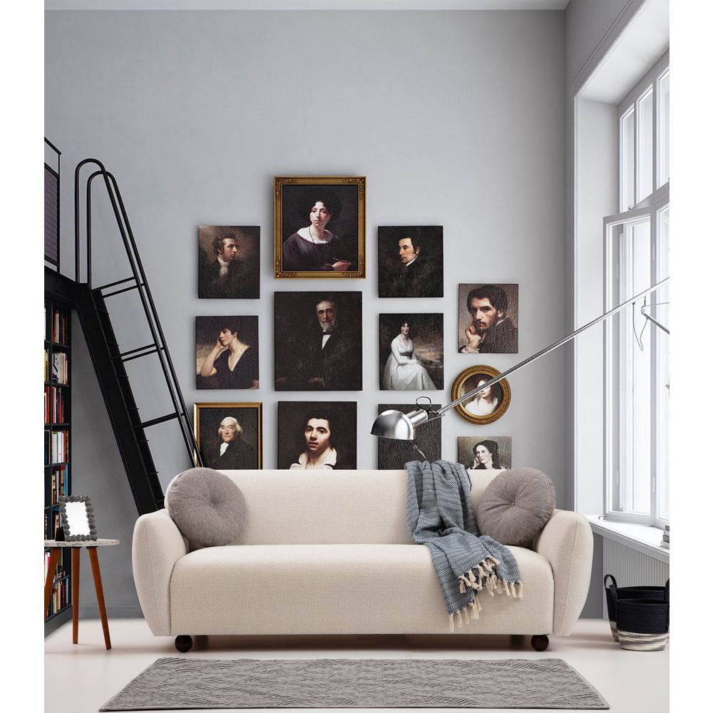 Eddy - Krem Sofa sa 3 Sjedala slika 1