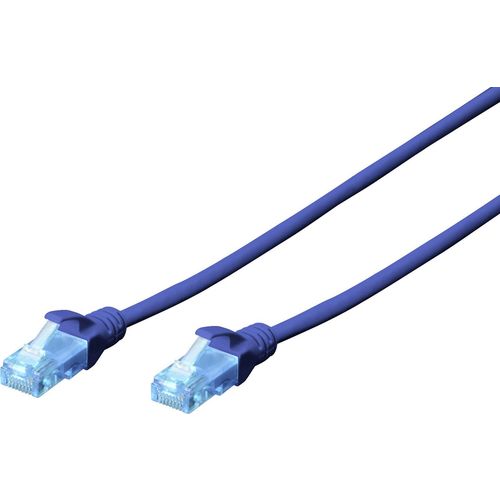 Digitus DK-1511-030/B RJ45 mrežni kabel, Patch kabel cat 5e U/UTP 3.00 m plava boja  1 St. slika 3