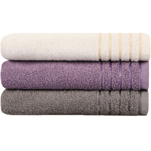 Colourful Cotton Set ručnika (3 komada) 410 , White, Purple slika 2