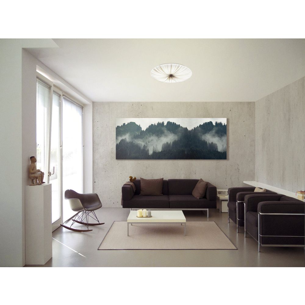 Eglo Nieves Plafonjera LED 33W, 3700lm, Promjer 510mm, Bijela/Srebrna slika 2