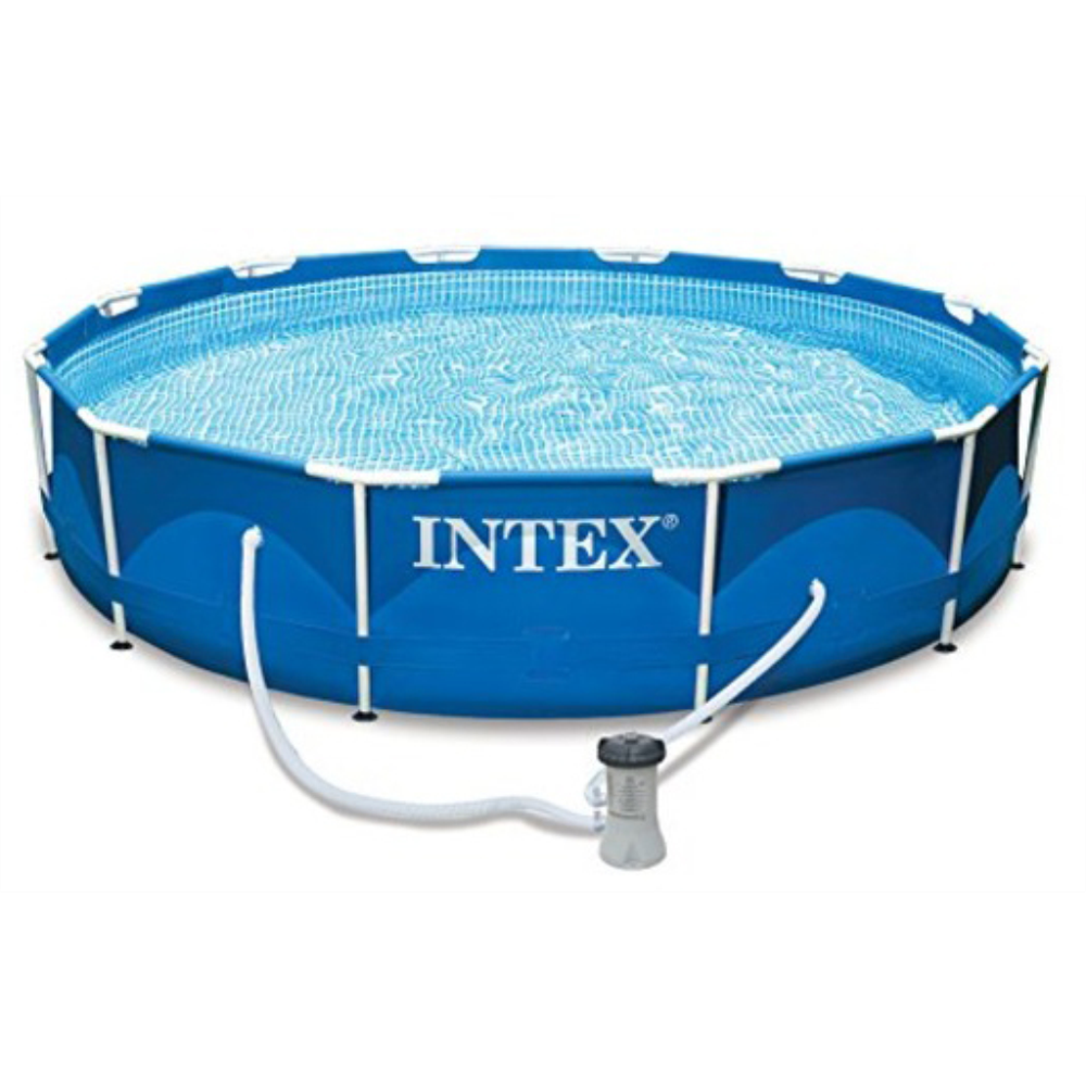 Intex Montažni bazen 28212 Metalni okvir + Pumpa 366x76cm slika 1
