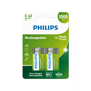 PHIBA-C Punjive Baterije, Tip C, 3000mAh, 2 komada