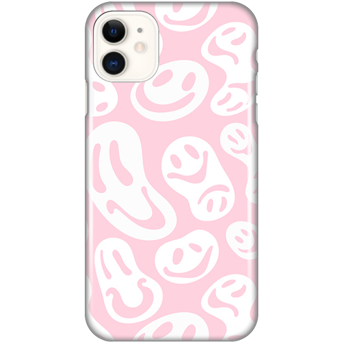 Torbica Silikonska Print za iPhone 11 6.1 Pink Smiles slika 1