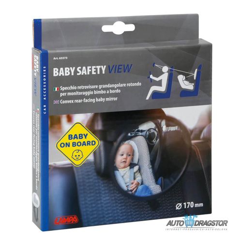 UNIVERZALNI UNUTRAŠNJI RETROVIZOR KONVEX "BABY SAFETY" PREČNIK 170MM slika 2