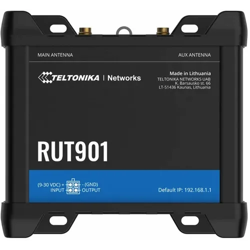 Teltonika RUT901 | Industrial 4G LTE router | Cat.4, WiFi, Dual Sim, 1x WAN, 3X LAN, DIN slika 3