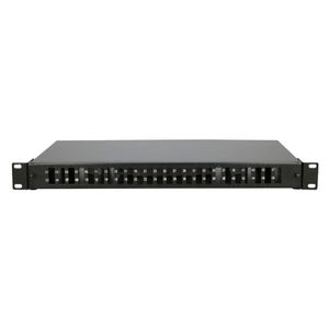 Extralink Patch panel 24 Duplex SC / 48 porta sa kasetom, bez modula, crni