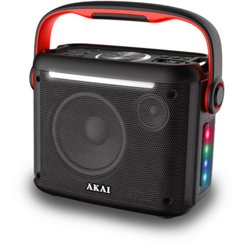 AKAI karaoke 30W, FM, BT, TWS, LED, bež. mik, daljinski, baterija, crni ABTS-K5 slika 2