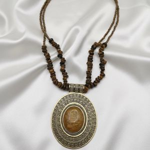 Poludrago kamenje Boho ogrlica - Tigrovo Oko