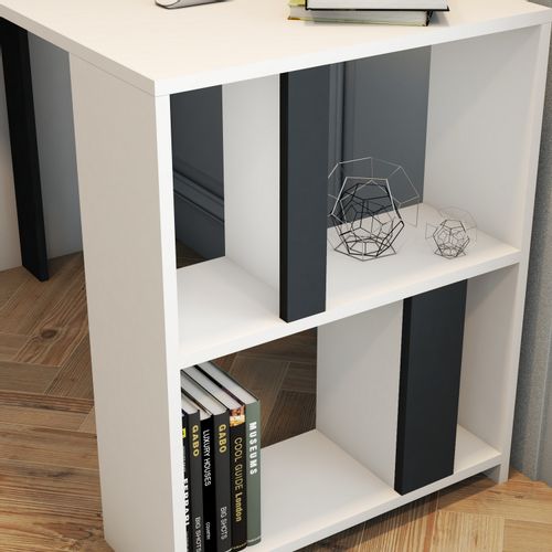 Woody Fashion Studijski stol, Lima - White, Anthracite slika 4