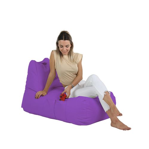 Atelier Del Sofa Vreća za sjedenje, Trendy Comfort Bed Pouf - Purple slika 6