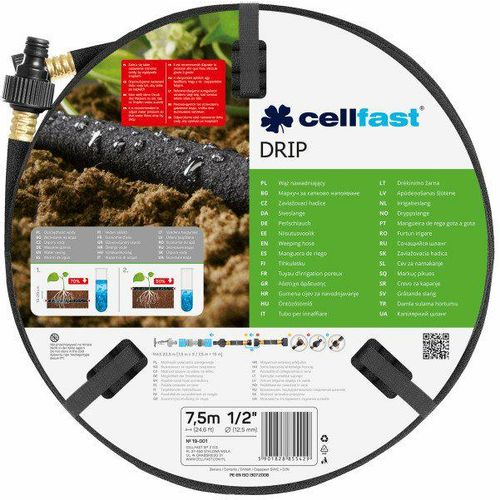 Cellfast vrtne kapaljke za navodnjavanje, veličina: 1/2", duljina: 7,5m slika 1