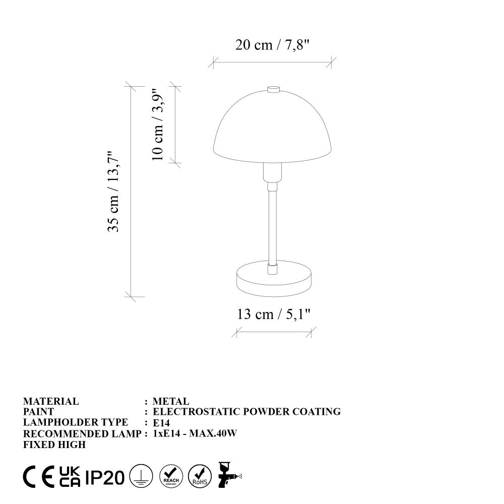 Togg - 14808 Zlatna Stočna Lampa slika 8