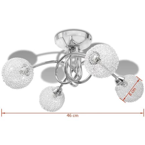 Stropna lampa abažurima od žičane mreže 4 G8 žarulje slika 16