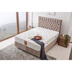 Woody Fashion Madrac, Bijela boja, Relax 140x190 cm Double Size Luxury Middle Firm Mattress