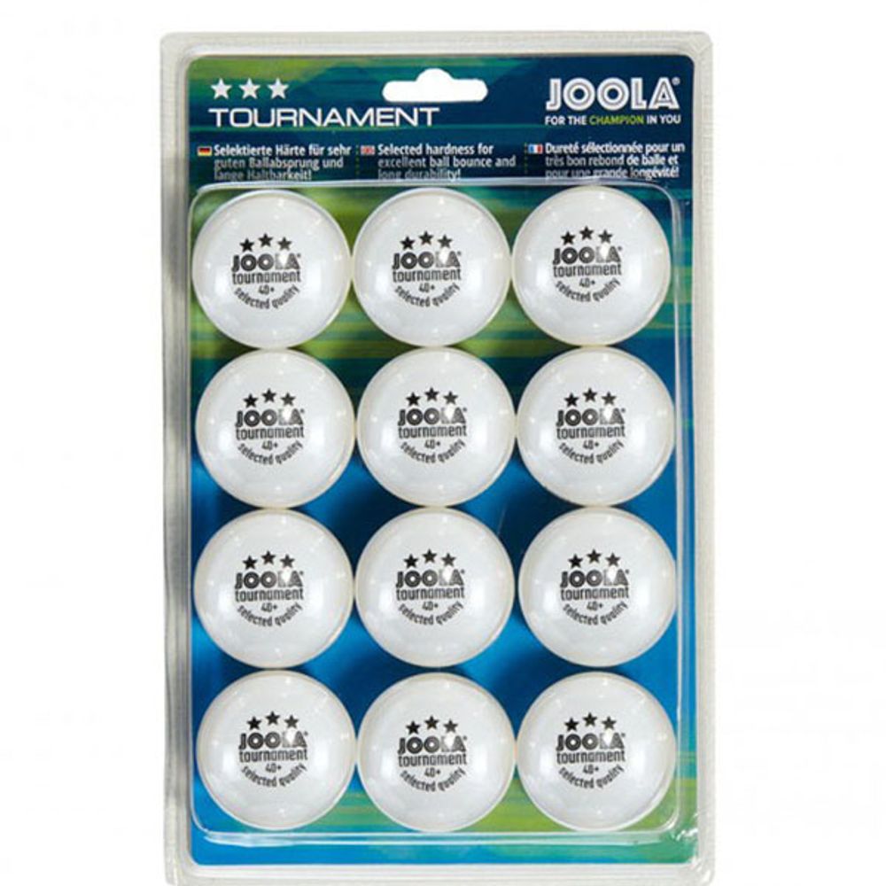 Joola Loptice za stoni tenis Tournament 40+ WH BL 12kom slika 1