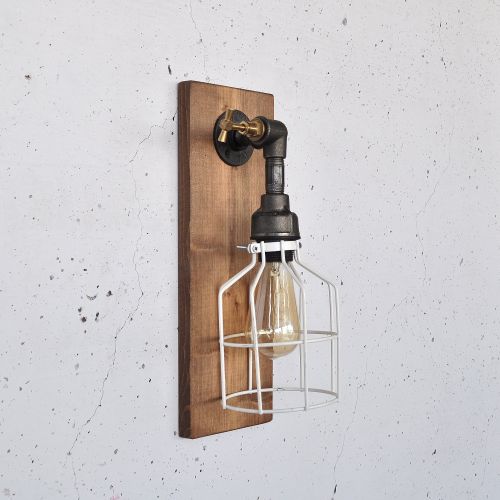 Pp172 Wooden
Black Wall Lamp slika 6