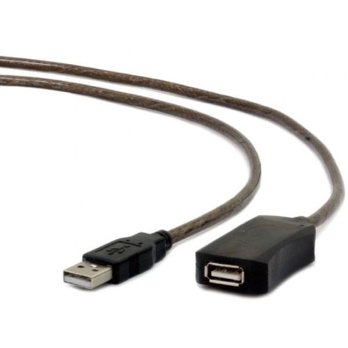 UAE-01-10M Gembird USB 2.0 active extension cable, black color, bulk package, 10m slika 6