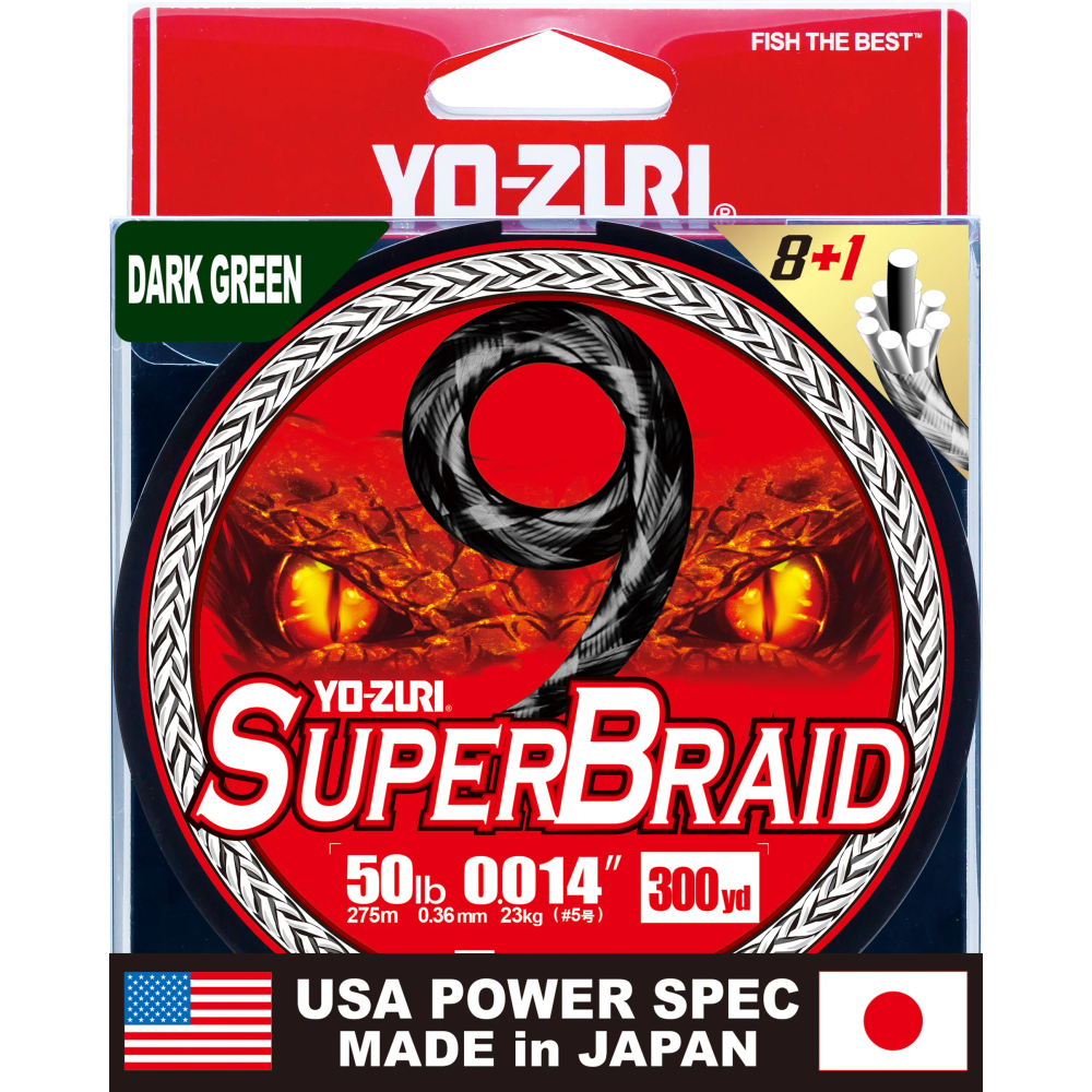 R1548-DG YO-ZURI upredene strune SUPERBRAID 9 150YDS 15Lbs (0.19mm) slika 1