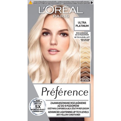 L'Oreal Paris Préférence Ultra Platinum 9L posvetljivač kose slika 1