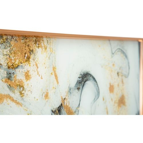 Mauro Ferretti Stakleni zidni panel s okvirom long ghost cm 120x3,5x40 slika 2