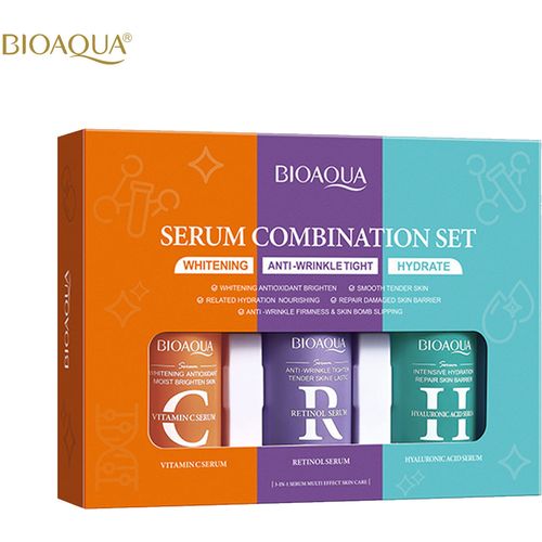 Bioaqua set seruma Vitamin C, Retinol, Hijaluron 30ml x 3kom slika 1