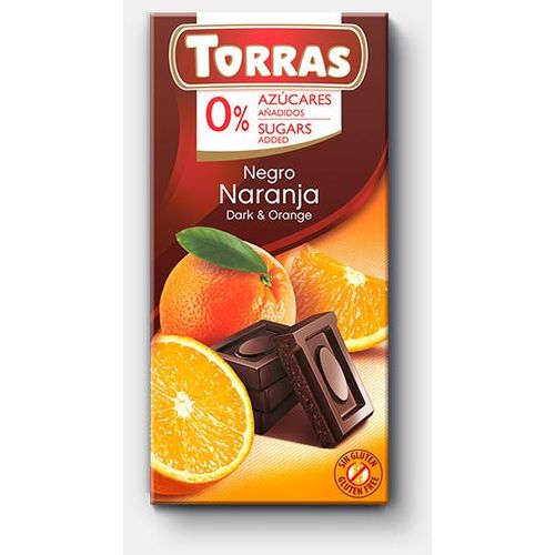 Torras Tamna čokolada s narančom 75 G slika 1