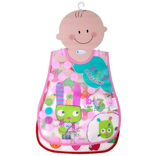 Interbaby podbradak plastificirani Petite Madame - 2 kom slika 1