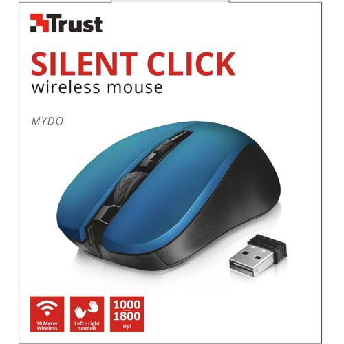 Miš TRUST Mydo Silent Click bežicni plava slika 4