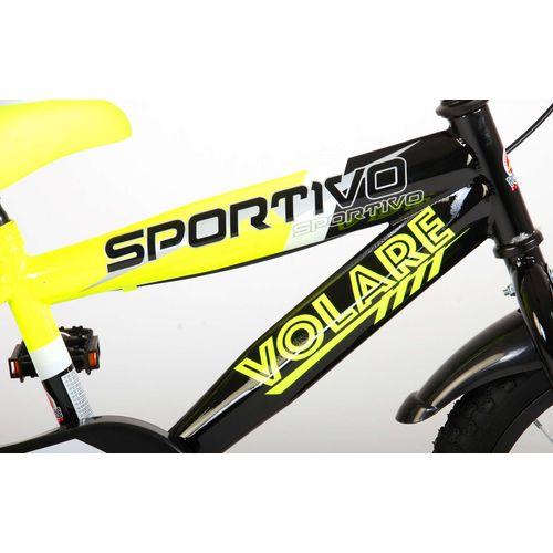 Dječji bicikl s dvije ručne kočnice Volare Sportivo 16" neon žuta slika 7