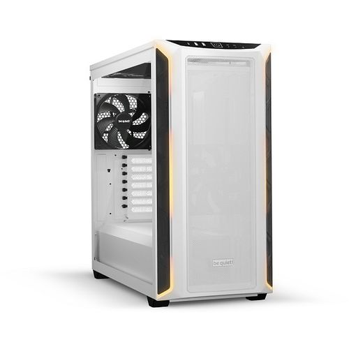 SHADOW BASE 800 DX White, MB compatibility: E-ATX / ATX / M-ATX / Mini-ITX, ARGB illumination, Three pre-installed be quiet! Pure Wings 3 140mm PWM fans, including space for water cooling radiators up to 420mm slika 1