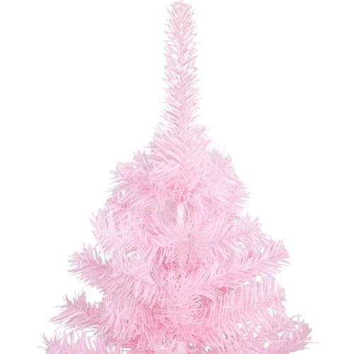 Umjetno božićno drvce sa stalkom ružičasto 210 cm PVC slika 11