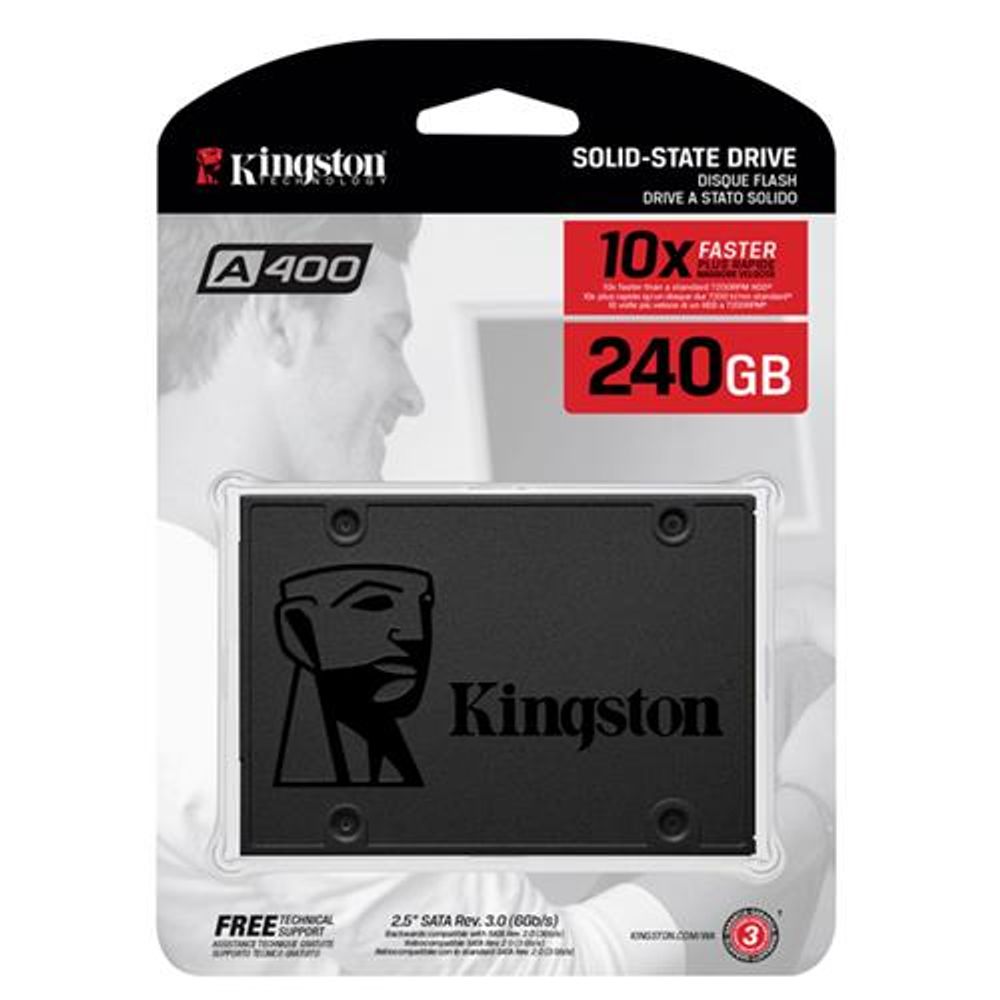 Kingston SSD A400 240GBup to 500MB/s Read and 350MB/s Write slika 1