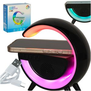 LED RGB svjetlo s indukcijskim punjačem i radiom