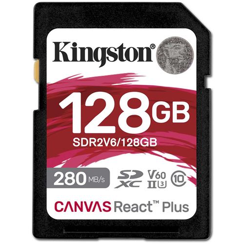 KINGSTON Memorijska kartica SDR2V6/128GB 128GB SDXC UHS-II 280R/150W U3 V60 slika 2