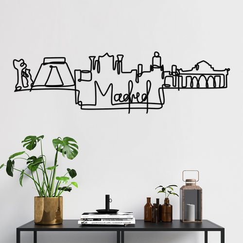 Madrid Black Decorative Metal Wall Accessory slika 1