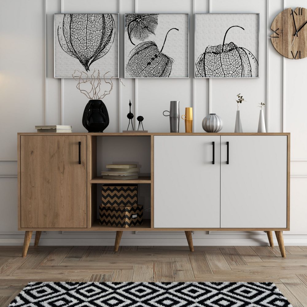 Exxen - 1624 Oak White Konzolni Stol slika 2