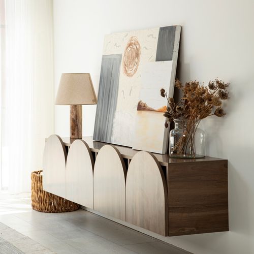 Mesta Walnut Walnut TV Stand slika 3