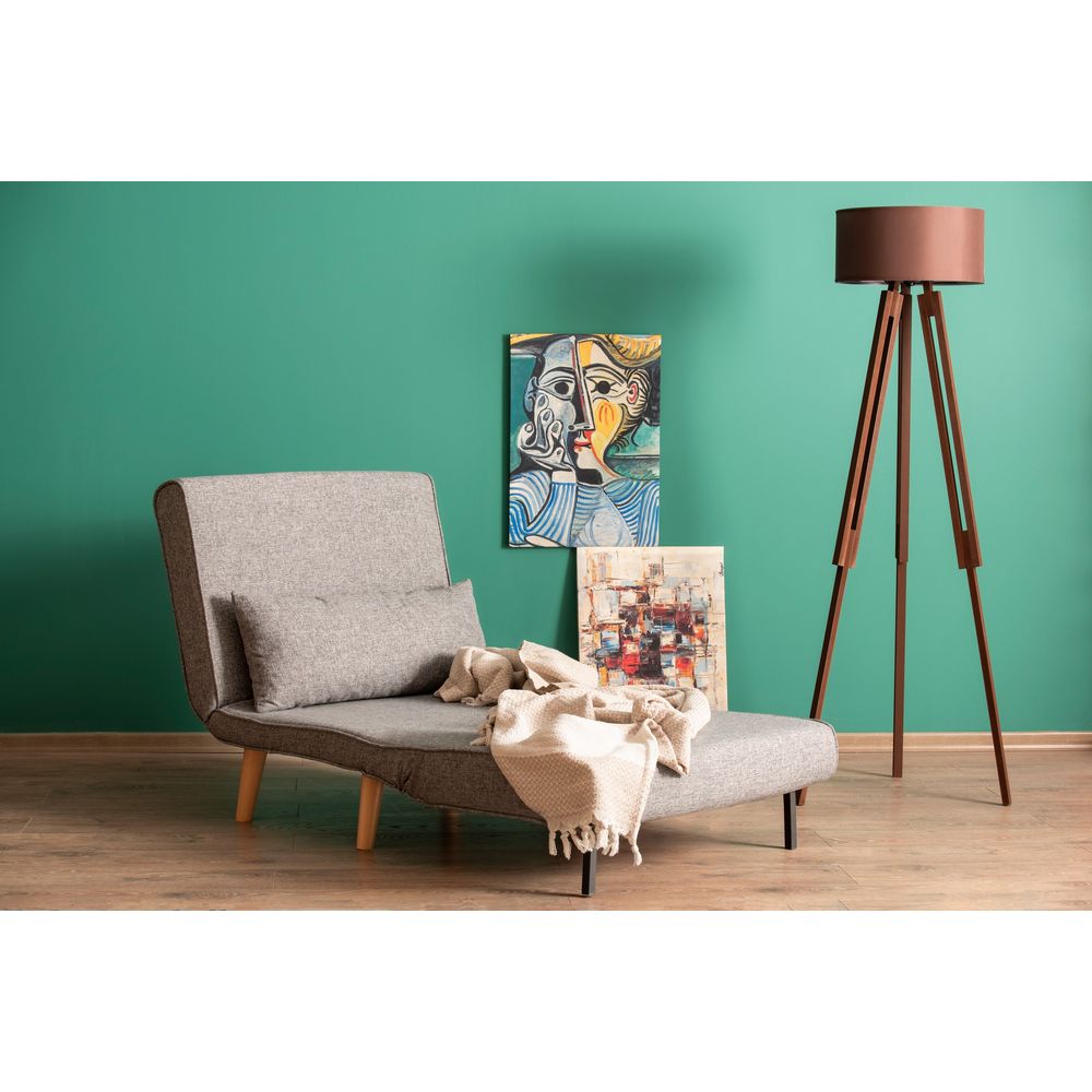 Folde Single - Svijetlo Siva Sofa na Razvlačenje za Jednu Osobu slika 3